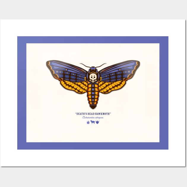 Deaths Head Hawkmoth Wall Art by christinahcreates